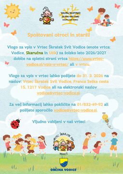 VABILO Vpis v Vrtec 2627